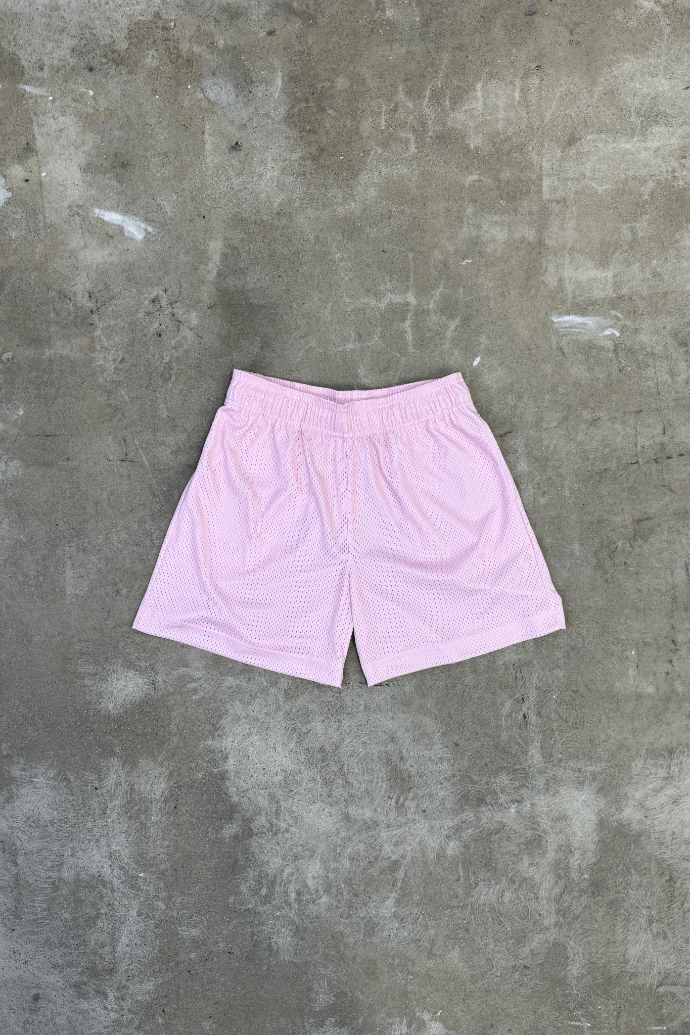 UNBRANDED 100% Polyester Mesh Short Pink Made in Los Angeles USA