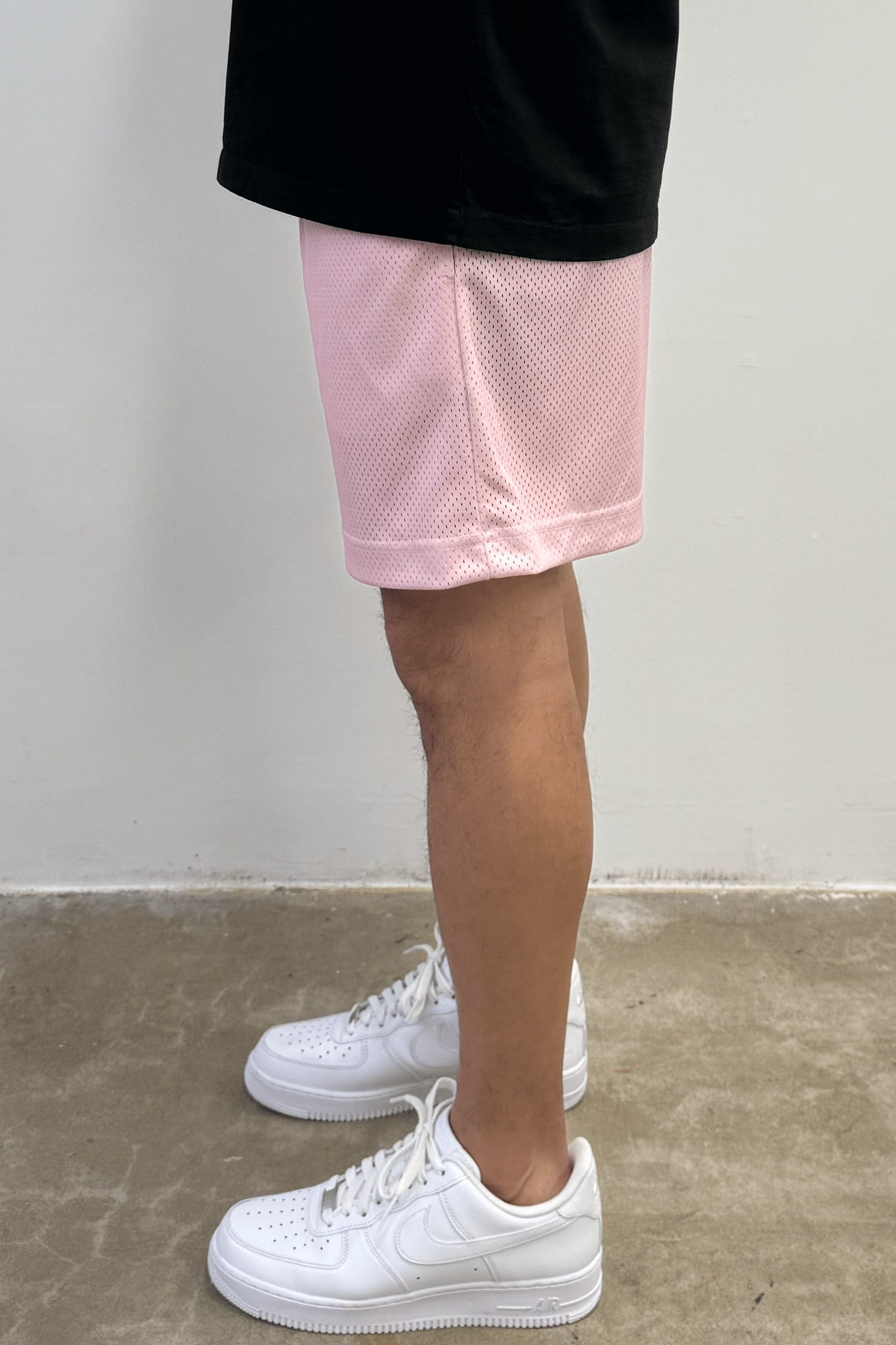 UNBRANDED 100% Polyester Mesh Short Pink Made in Los Angeles USA